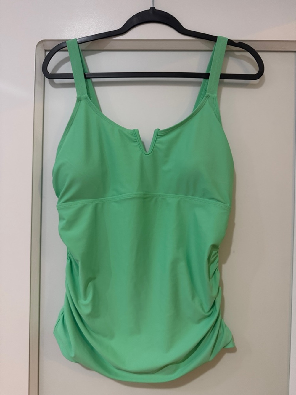 Green V-Neck Tankini Top